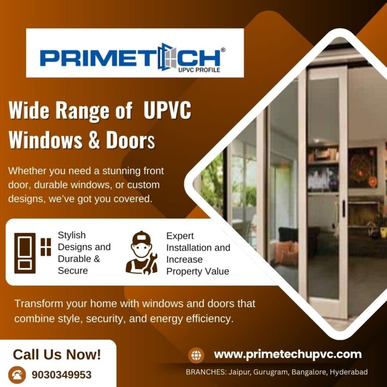 Custom-made UPVC windows for apartments Bangalore | Primetech UPVC