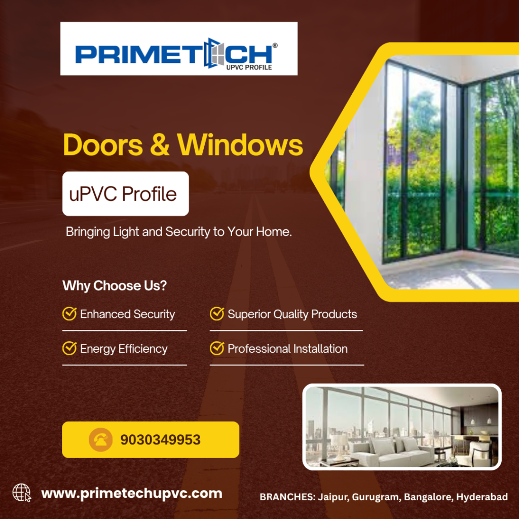Energy-saving UPVC windows installation Hyderabad