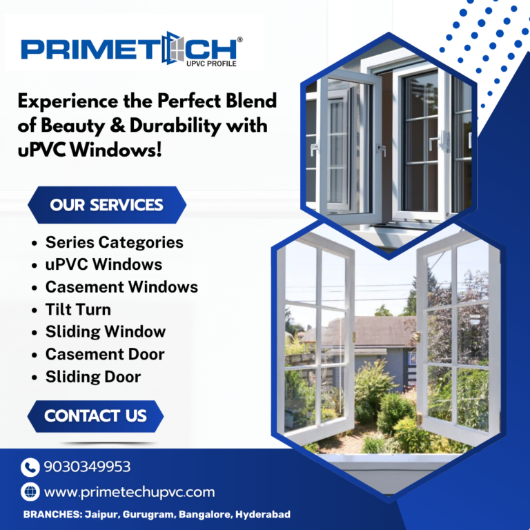 High-quality UPVC profile dealers Jaipur  | PrimeTech UPVC
