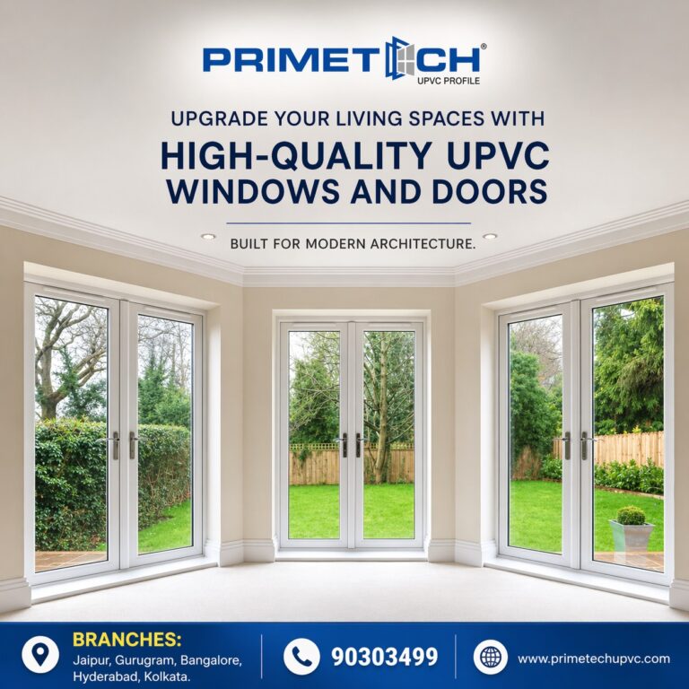 Weather-Resistant UPVC Doors for Villas | Durable Luxury Solutions by PRIMETECH