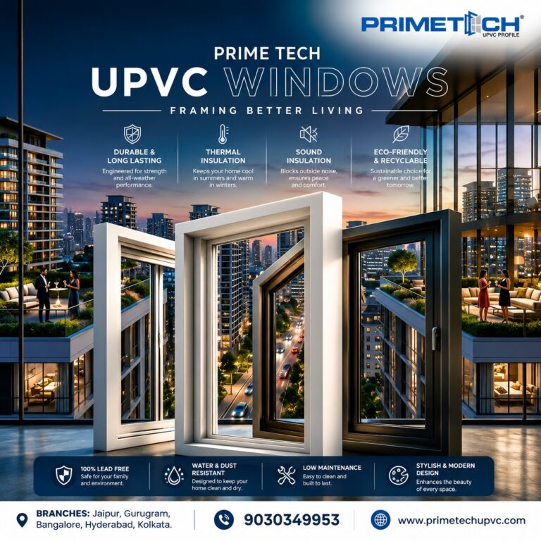 High-Quality UPVC Profiles for Homes in Jaipur | Premium Solutions by PRIMETECH