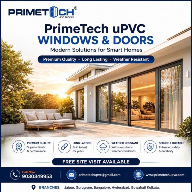 Best uPVC Casement Windows Manufacturers in Gurugram | PRIMETECH