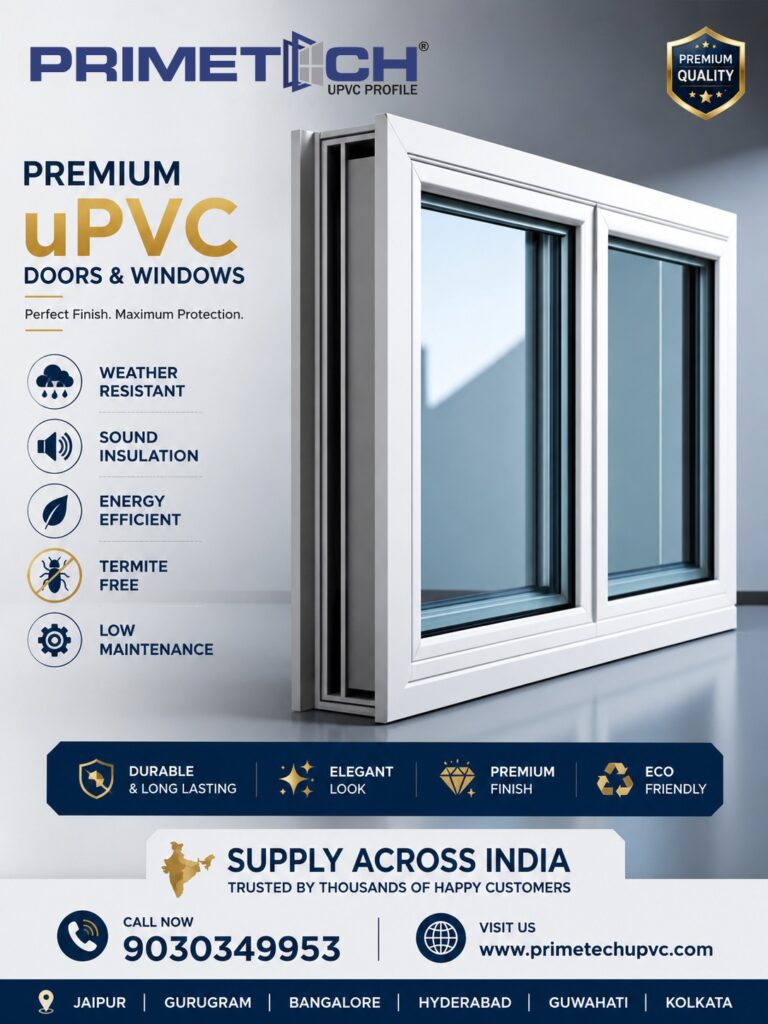 Premium Quality uPVC Windows for Apartments in Kolkata | PRIMETECH