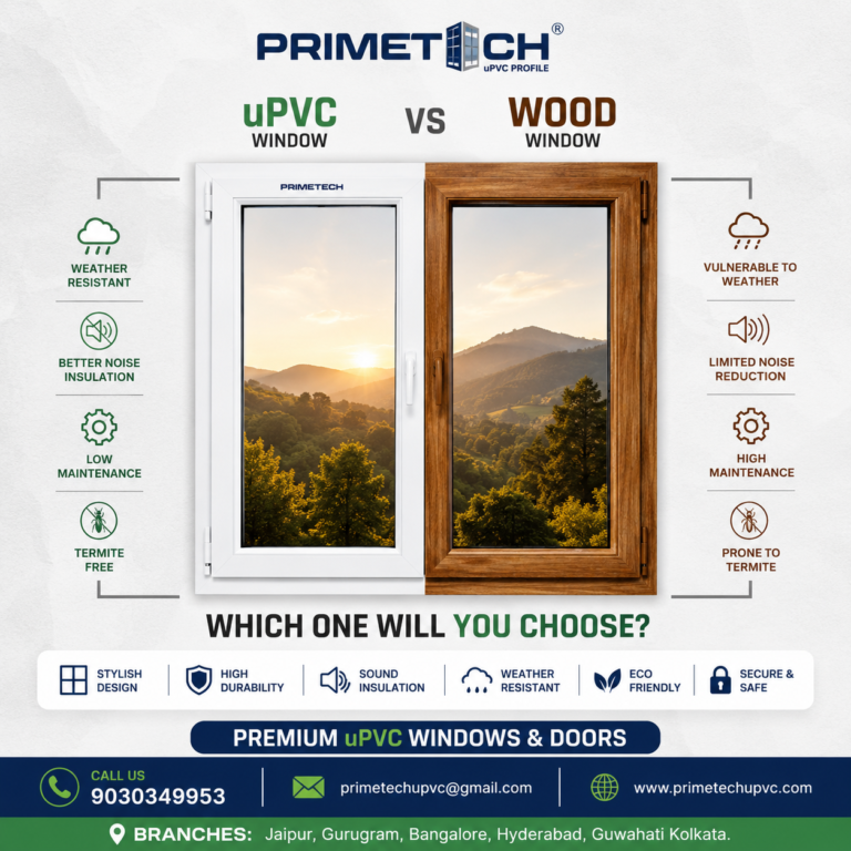 Low Maintenance uPVC Windows Suppliers in Bangalore | PRIMETECH