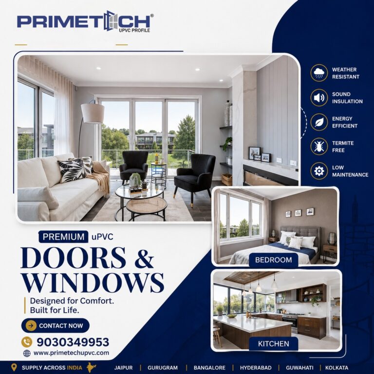 Best uPVC Casement Windows Manufacturers in Gurugram | PRIMETECH